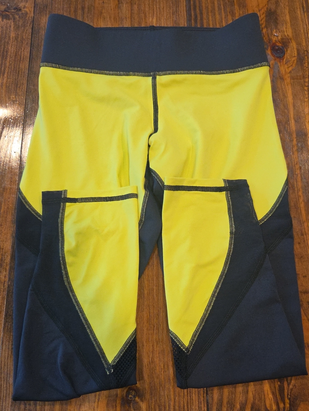 Michi Yellow and Black Athletic Leggings